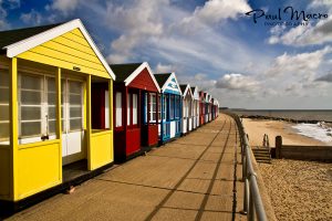 Sweeping Beach Huts Southwold