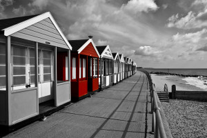 Red Southwold Beach Huts