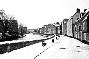 Norwich Quayside in Winter