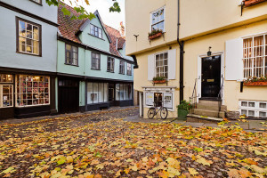 Autumn in Elm Hill Norwich