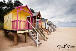 Sweeping Beach Huts Wells