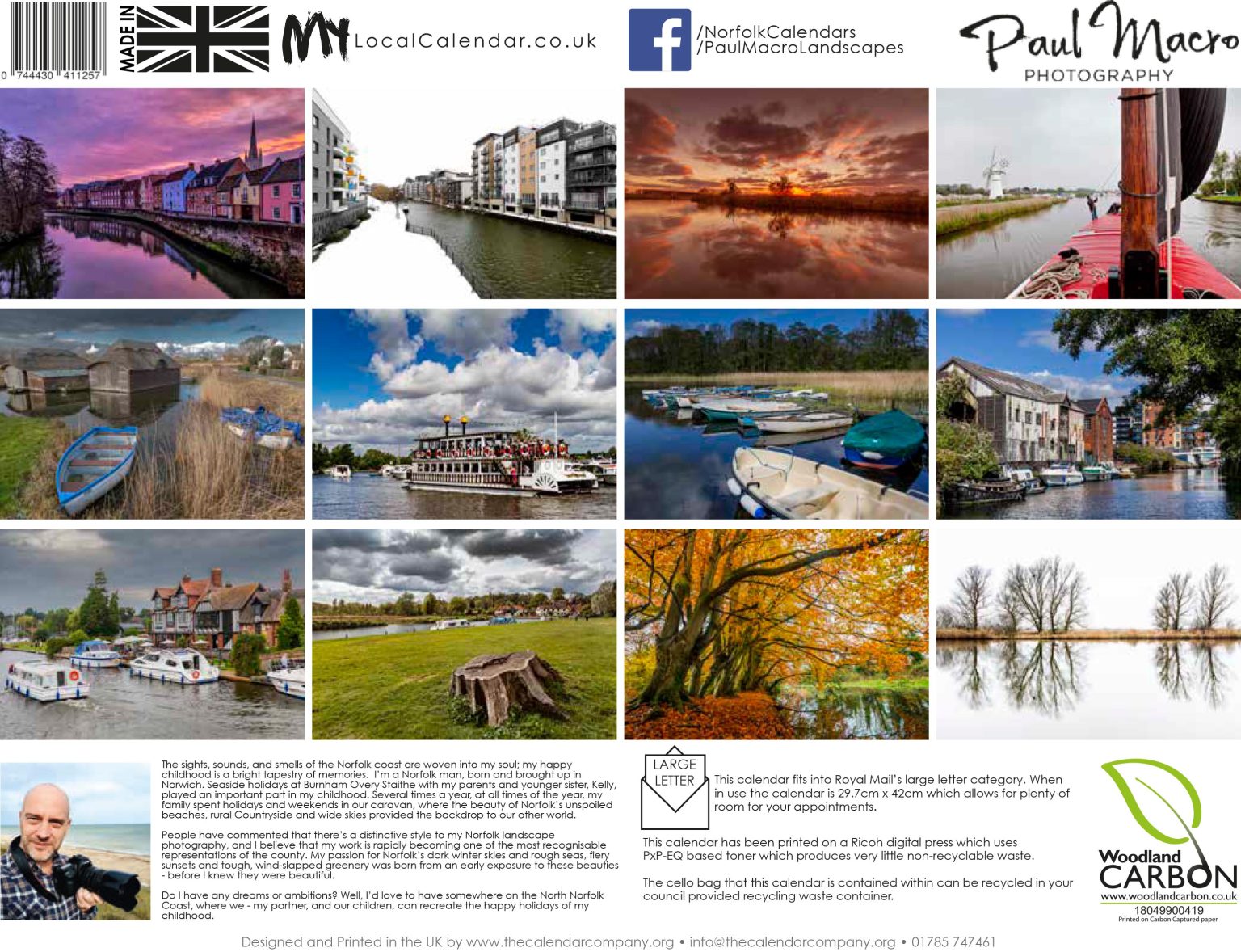 NORFOLK BROADS & RIVERS 2023 Calendar Paul Macro Photography