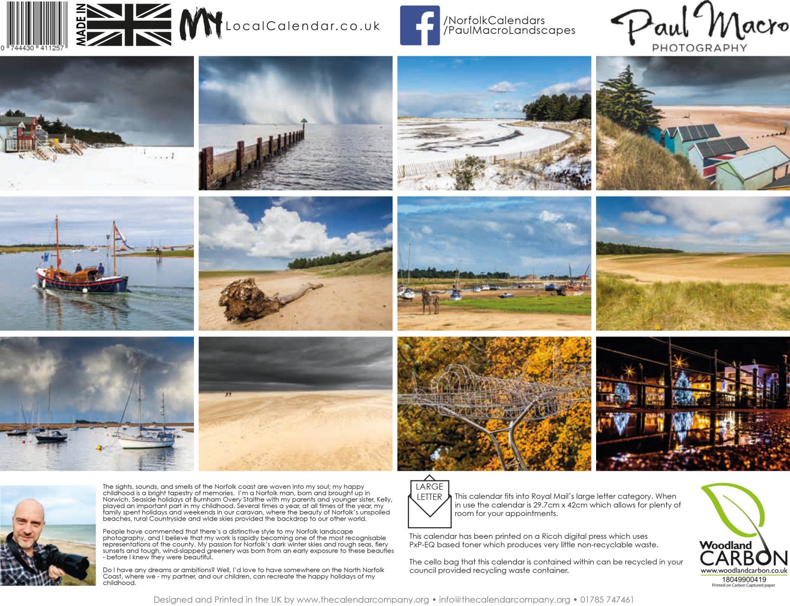 WELLS & HOLKHAM 2023 Calendar Paul Macro Photography