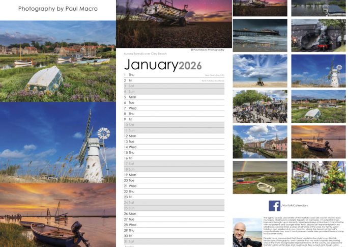 2026 Norfolk SLIMLINE Calendars