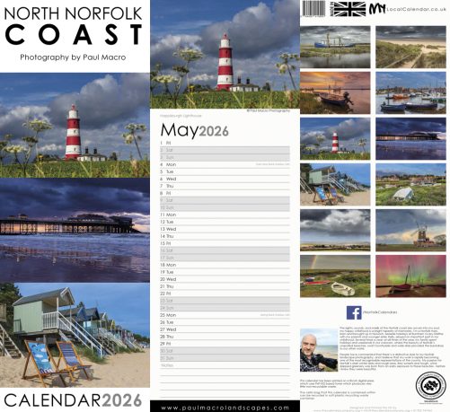 Slimline NORTH NORFOLK COAST 2026 Calendar