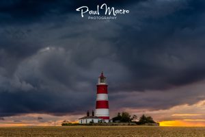 Drama over Happisburgh Lighthouse