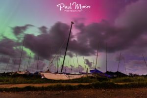 Aurora Borealis & Clouds 'Norfolk' Lights over Blakeney