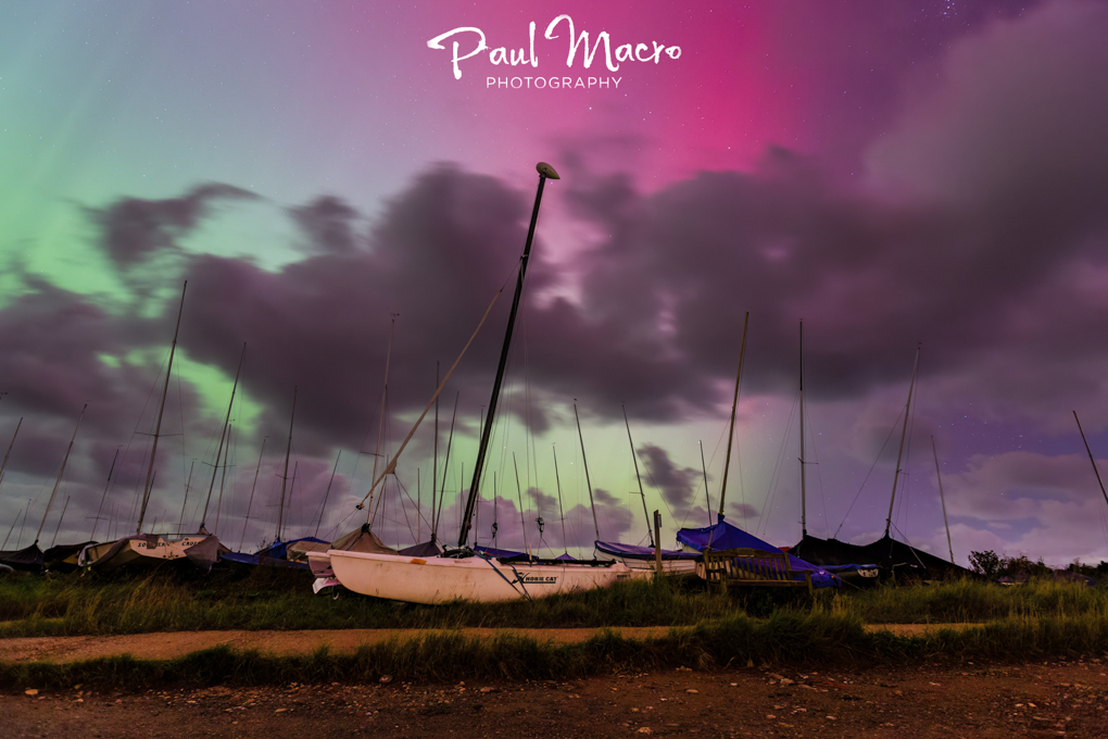 Aurora Borealis & Clouds 'Norfolk' Lights over Blakeney