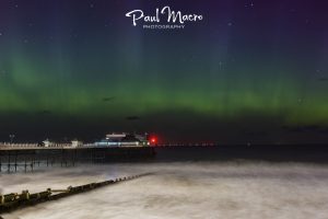 Aurora Borealis 'Norfolk' Lights Lights up Cromer Pier