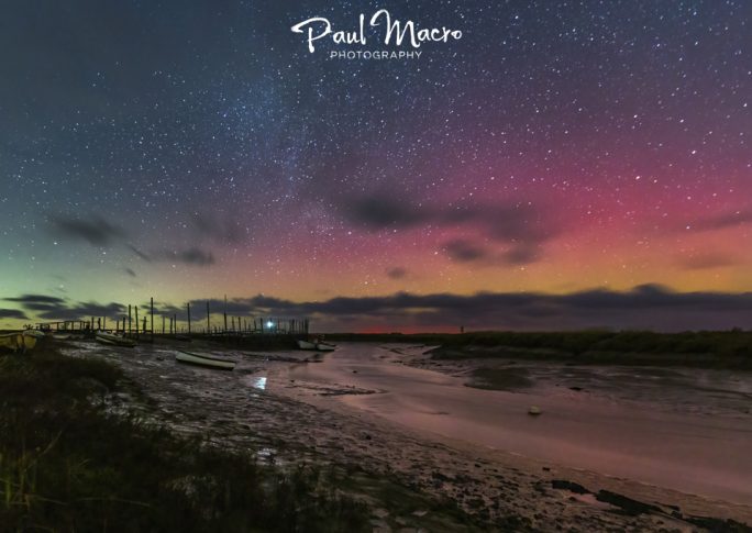 Aurora Borealis 'Norfolk' Lights over Morston